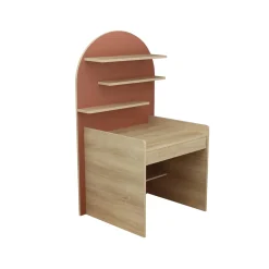 Sauthon Commode à langer évolutive en Bureau Arche Chêne Sépia/Terracotta Arche