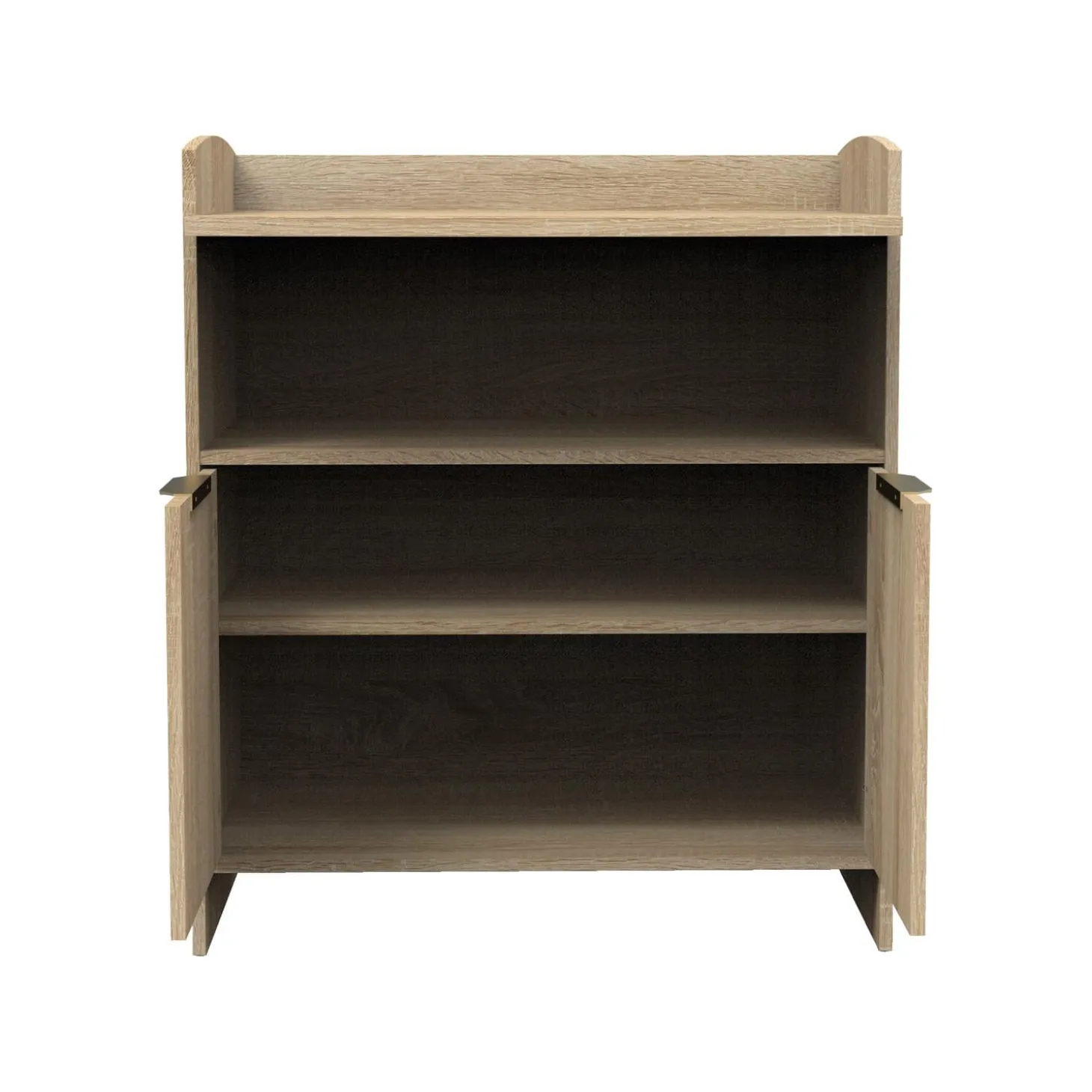 Sauthon Commode 2 porte Azur avec dispositif à langer Chêne Doré