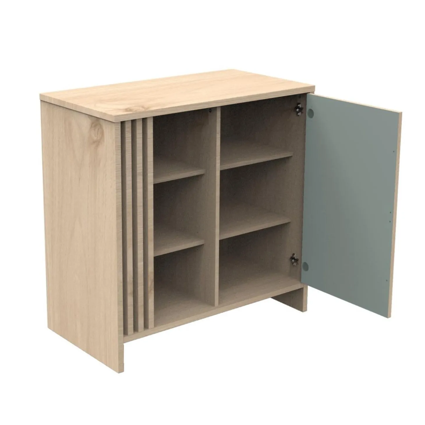 Sauthon Commode 1 porte Tokyo Chêne Suave - Sauge
