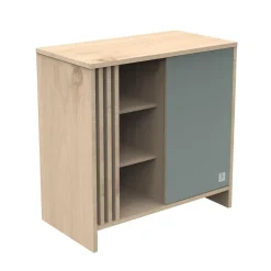 Sauthon Commode 1 porte Tokyo Chêne Suave - Sauge