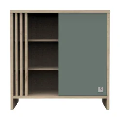 Sauthon Commode 1 porte Tokyo Chêne Suave - Sauge