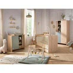 Sauthon Commode 1 porte Tokyo Chêne Suave - Sauge