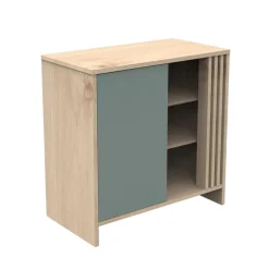 Sauthon Commode 1 porte Tokyo Chêne Suave - Sauge