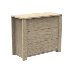 Sauthon Commode 3 tiroirs Antonin Chêne Noisette