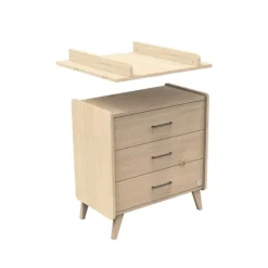 Sauthon                    Commode 3 tiroirs Arty    Chêne Suave