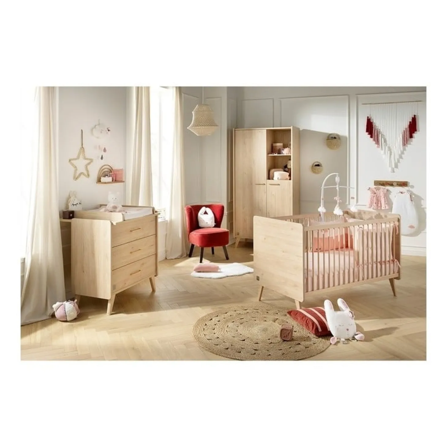 Sauthon Commode 3 tiroirs Arty Chêne Suave