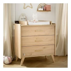Sauthon Commode 3 tiroirs Arty Chêne Suave