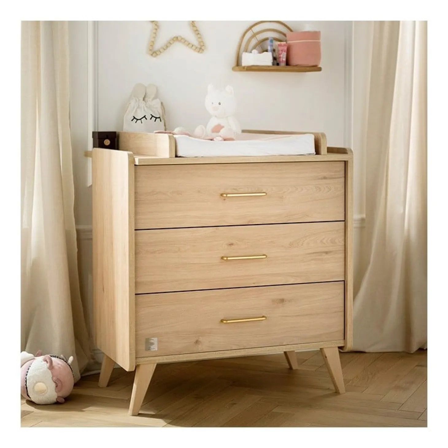 Sauthon Commode 3 tiroirs Arty Chêne Suave