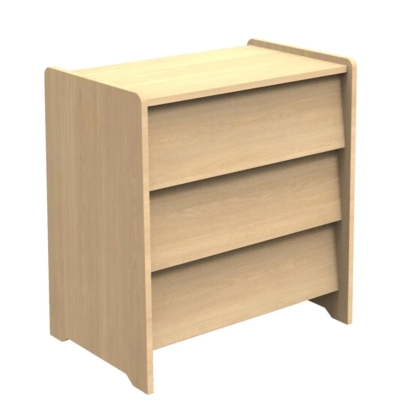 Sauthon Commode 3 tiroirs cannelle Chêne Miel