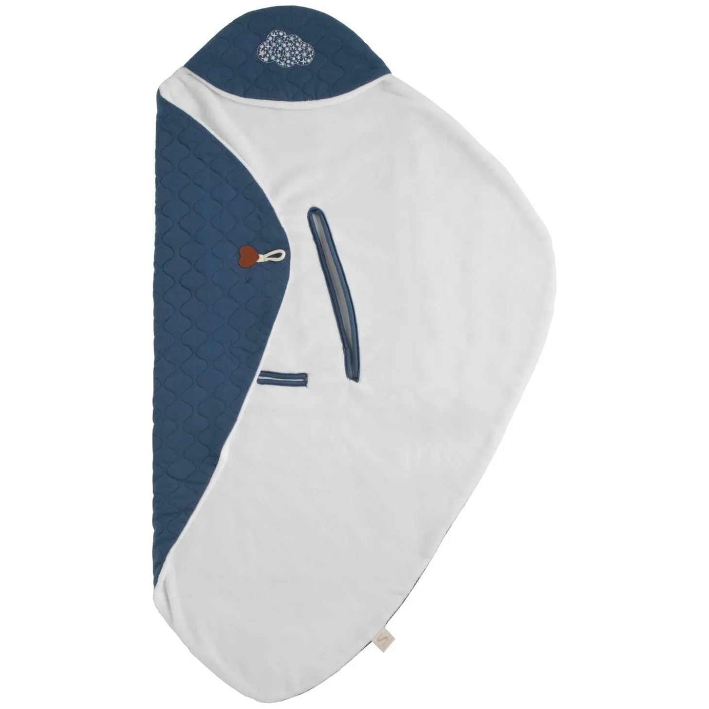 Sauthon Couverture Nomade Petit Nuage Bleu Orage