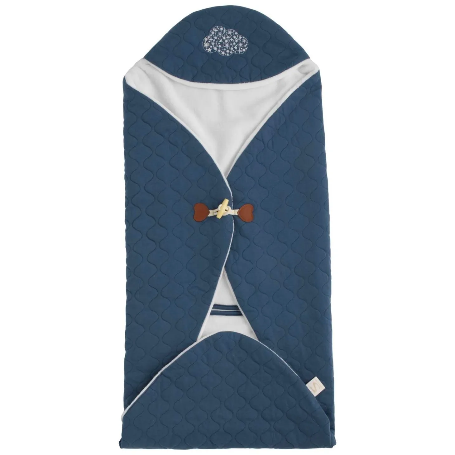 Sauthon Couverture Nomade Petit Nuage Bleu Orage