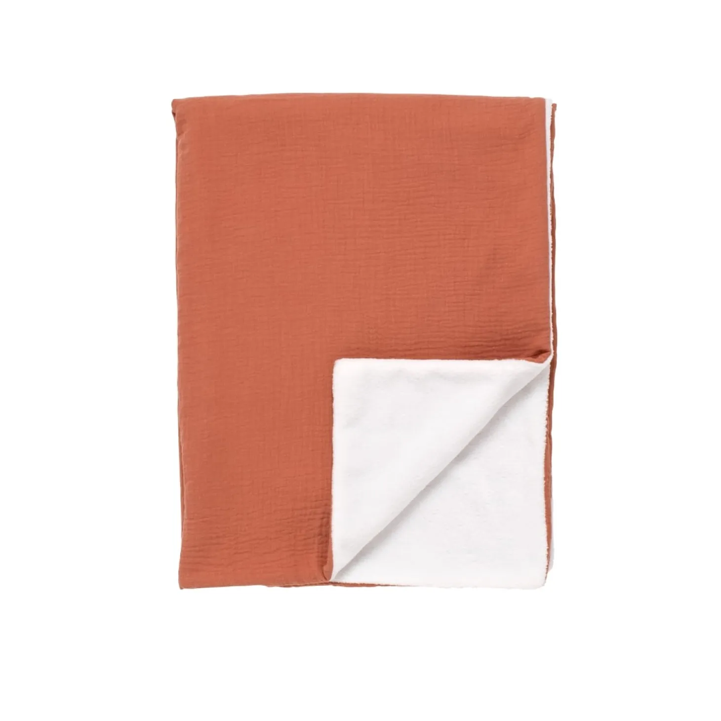 Sauthon Couverture Uni Terracottta Rouge