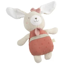 Sauthon                    Doudou Grand Modele Petit Coeur    Rose Poudré/Beige Chiné