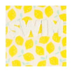 Sauthon Drap de Plage Citron Pop Jaune / Vanille