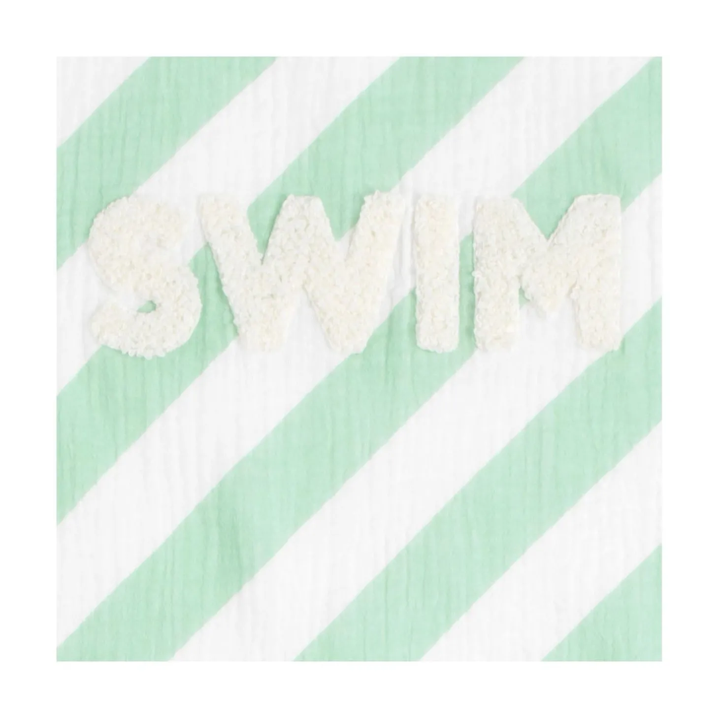 Sauthon Drap de Plage Pop Vert Menthe / Vanille