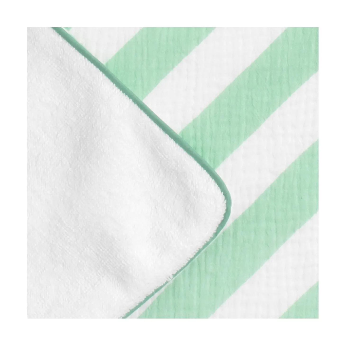 Sauthon Drap de Plage Pop Vert Menthe / Vanille