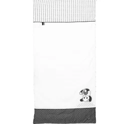 Sauthon Edredon Chao Chao Blanc - Noir 60x120 cm
