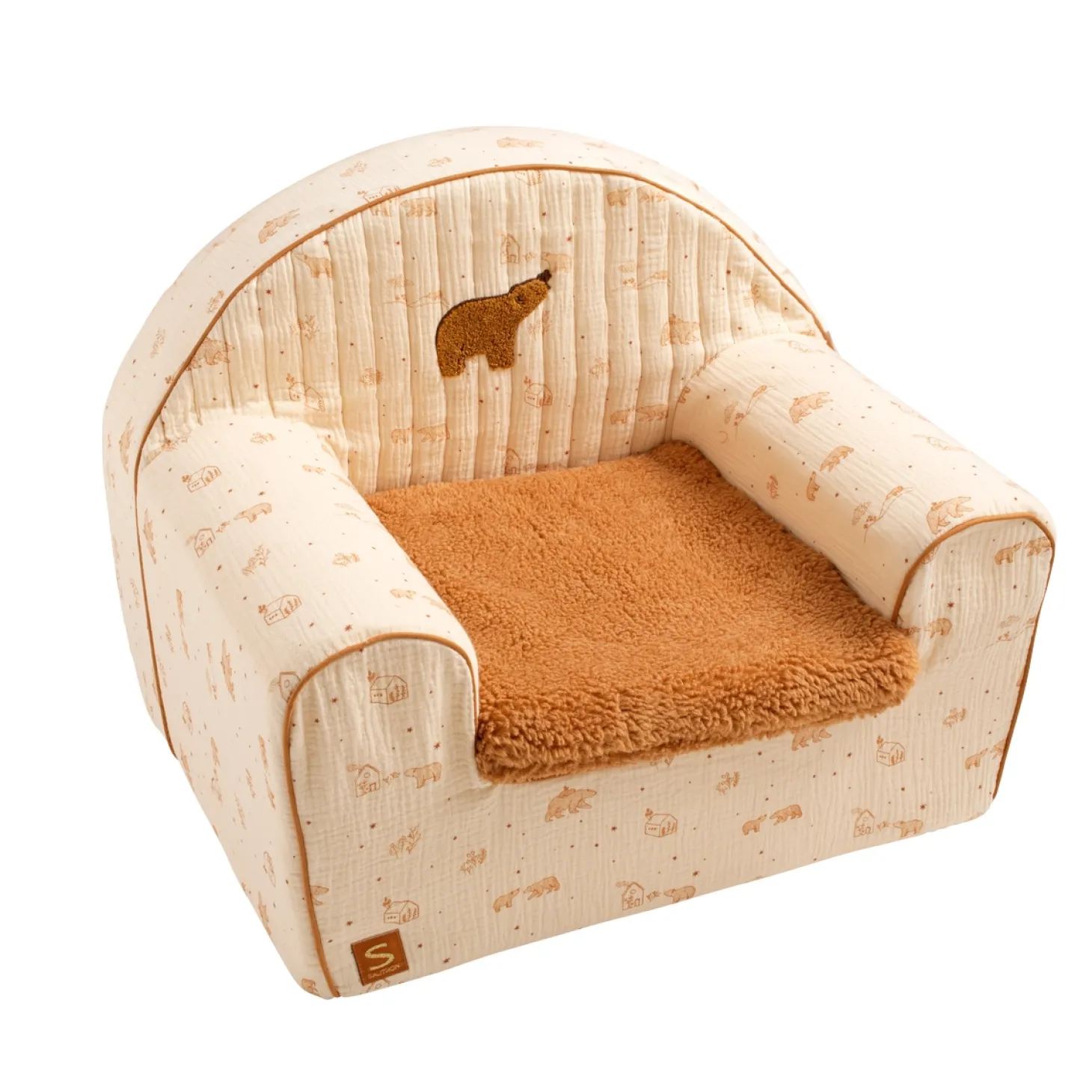 Sauthon Fauteuil club Orsino Beige