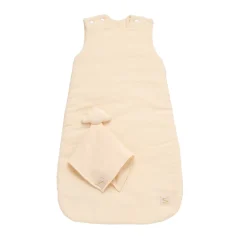 Sauthon Gigoteuse + doudou mouchoir Uni Vanilla Beige 0-6 mois