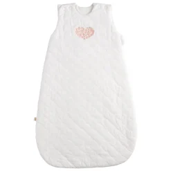 Sauthon Gigoteuse Ouatinée Petit Coeur Beige Chiné 0-6 mois