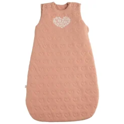 Sauthon Gigoteuse Ouatinée Petit Coeur Rose Poudré 0-6 mois