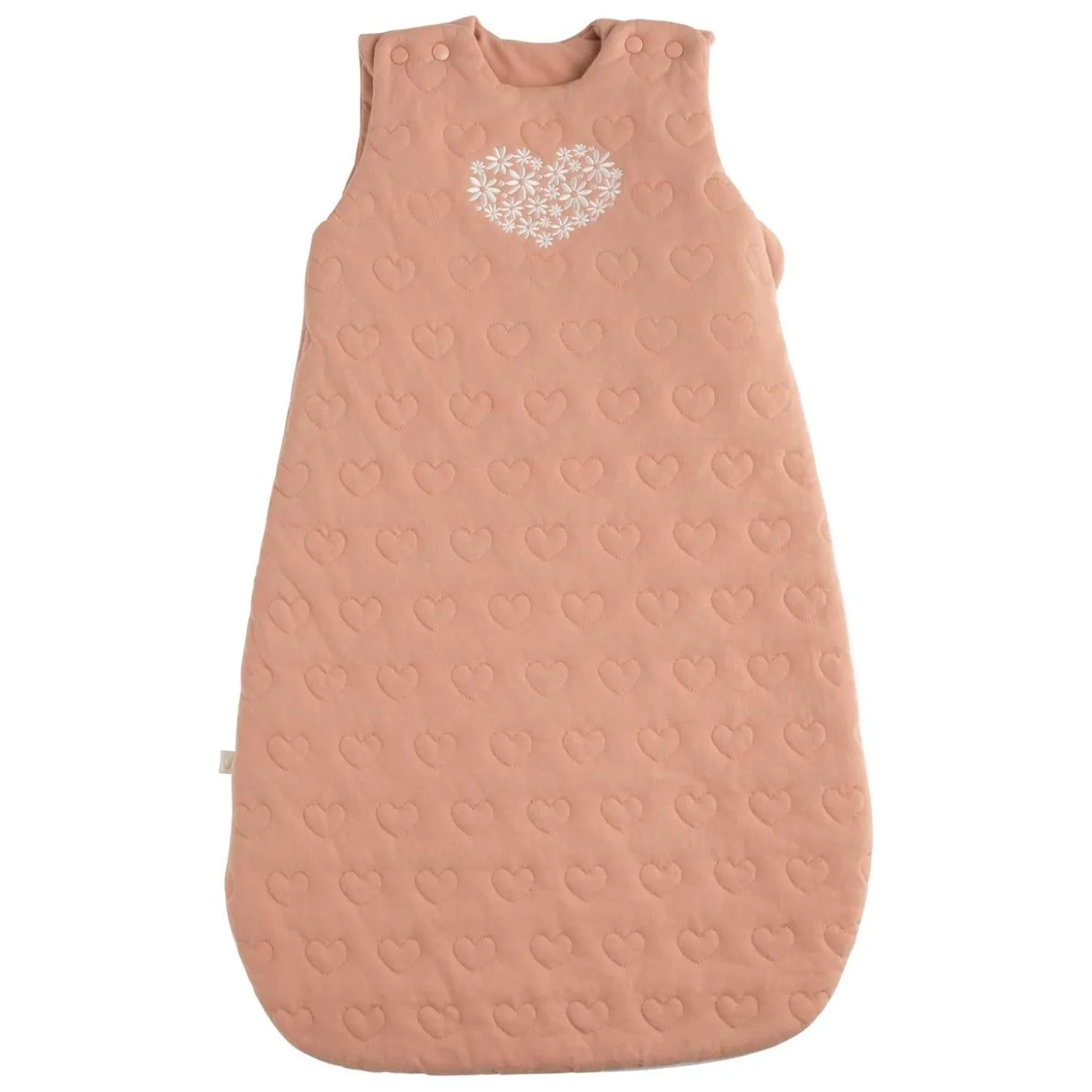 Sauthon Gigoteuse Ouatinée Petit Coeur Rose Poudré 0-6 mois