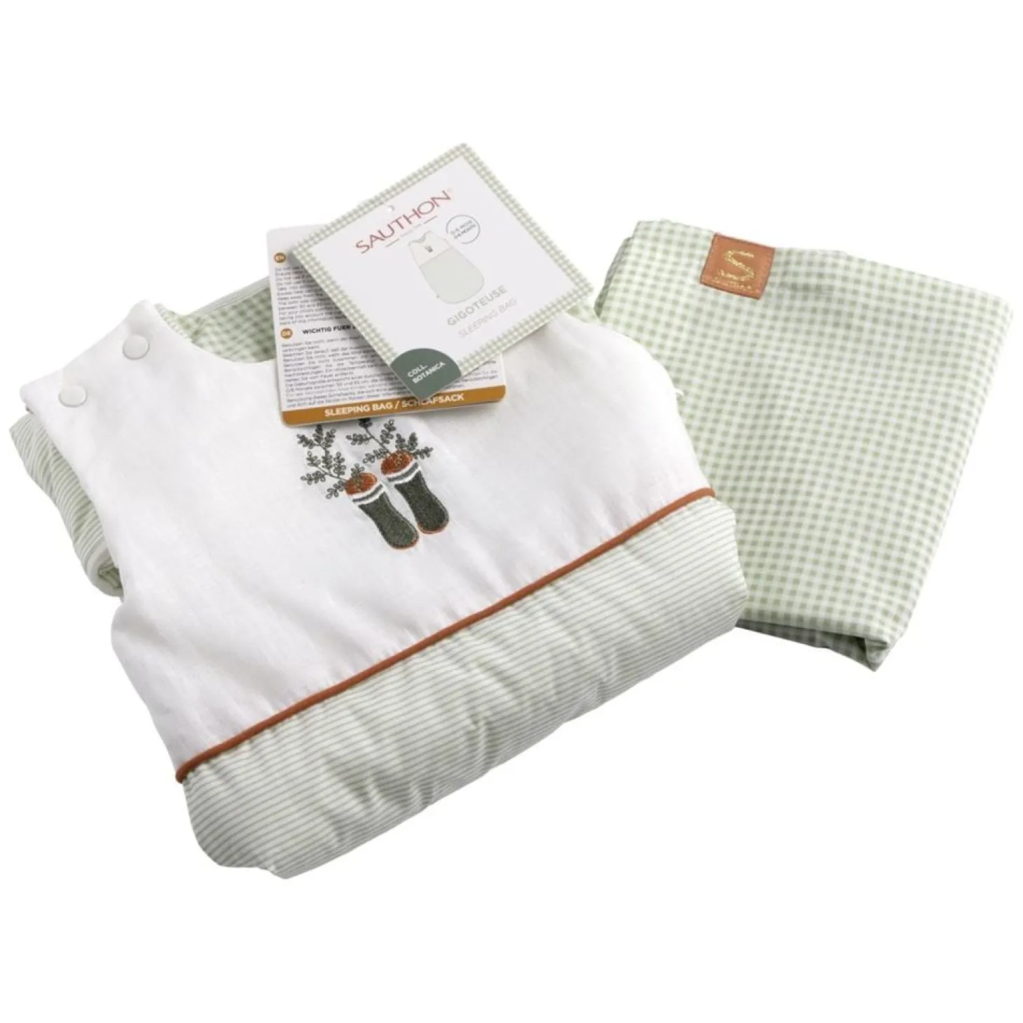 Sauthon Gigoteuse ouatinée rayures Botanica Mixte 0-6 mois