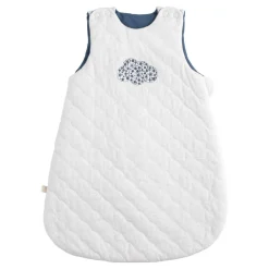 Sauthon Gigoteuse Petit Nuage Beige Chiné/Bleu Orage Naissance