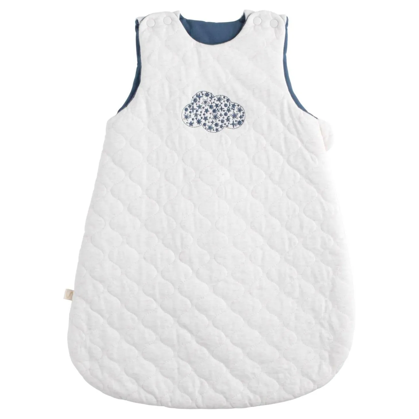 Sauthon Gigoteuse Petit Nuage Beige Chiné/Bleu Orage Naissance