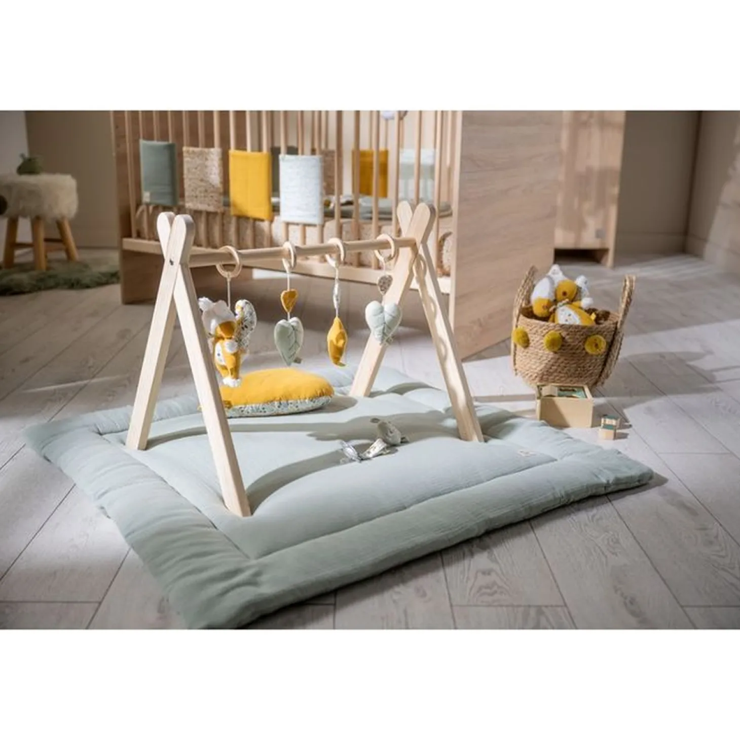 Sauthon Grand tapis Uni Sauge Vert