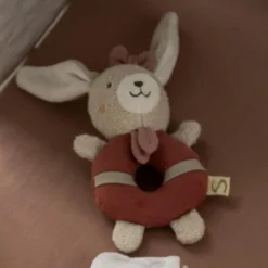 Sauthon Hochet Petit Coeur Beige Chiné/Rose Poudré