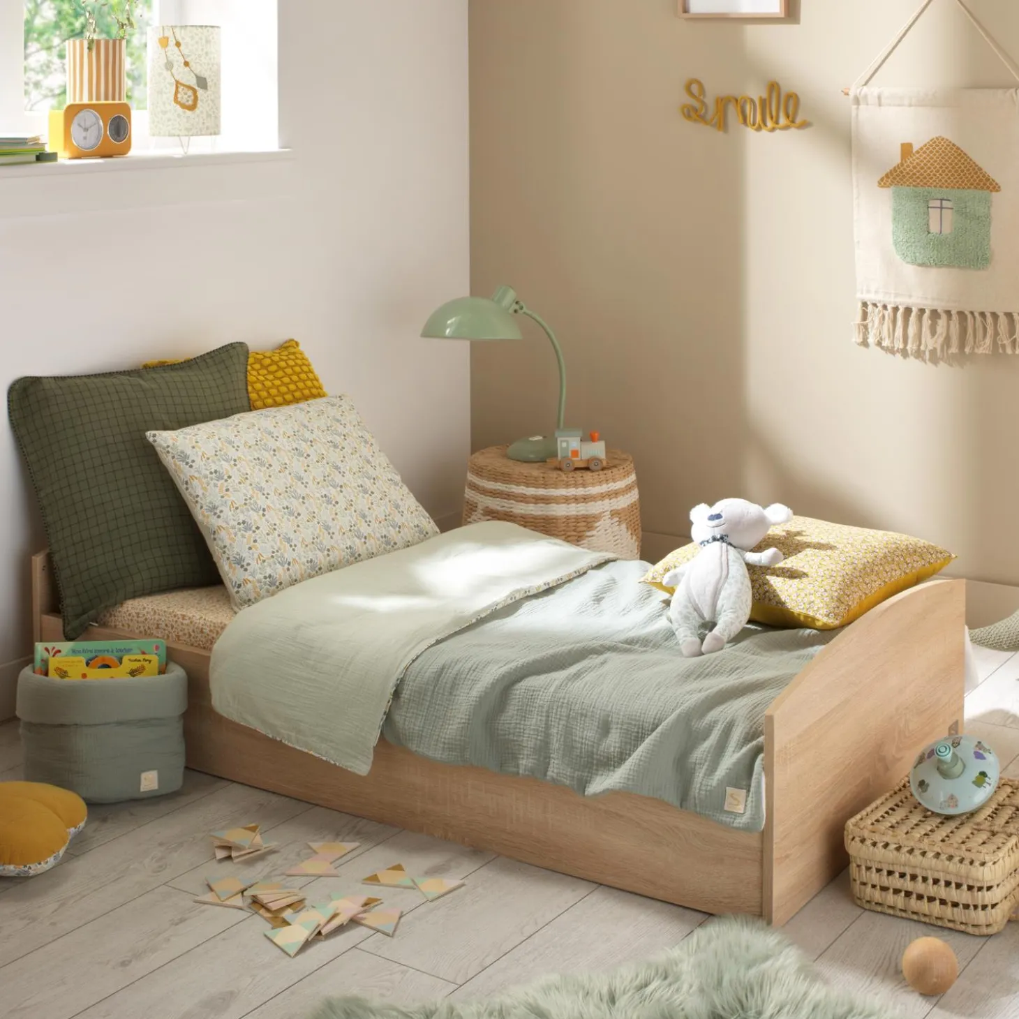 Sauthon Kit de transformation pour lit Azur Chêne Doré