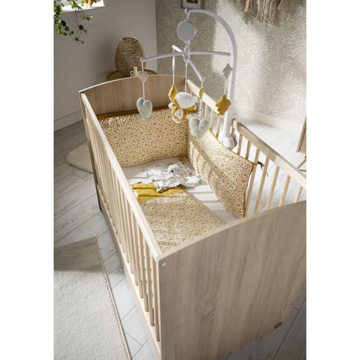 Sauthon Lit bébé Access Chêne Doré 60x120 cm