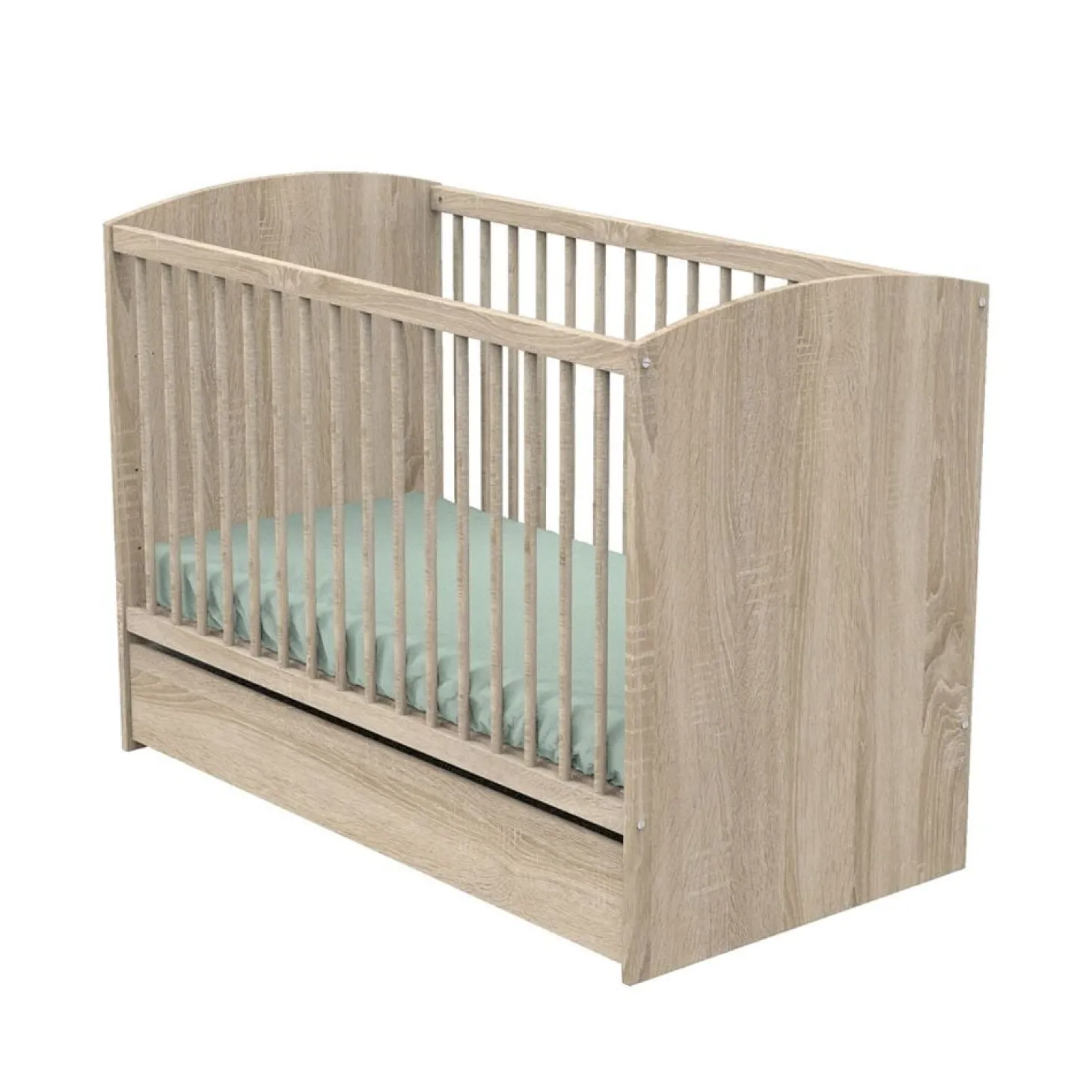 Sauthon Lit bébé Access Chêne Doré 60x120 cm