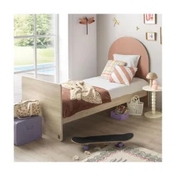 Sauthon Lit bébé Arche Chêne Sépia/Terracotta Arche/Crème 60x120 cm / 90x190 cm