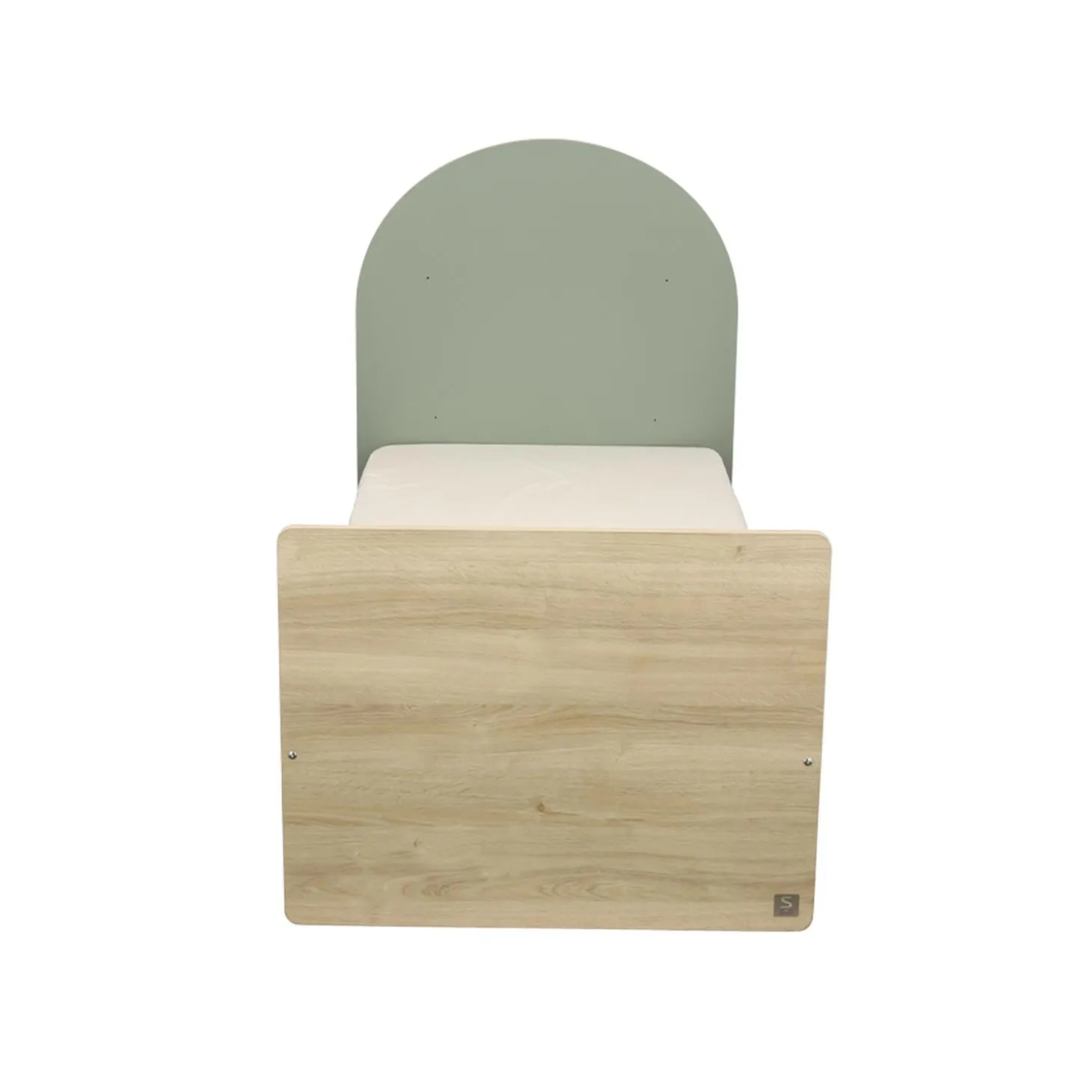 Sauthon Lit bébé Arche Chêne Sépia/Terracotta Arche/Crème 60x120 cm / 90x190 cm