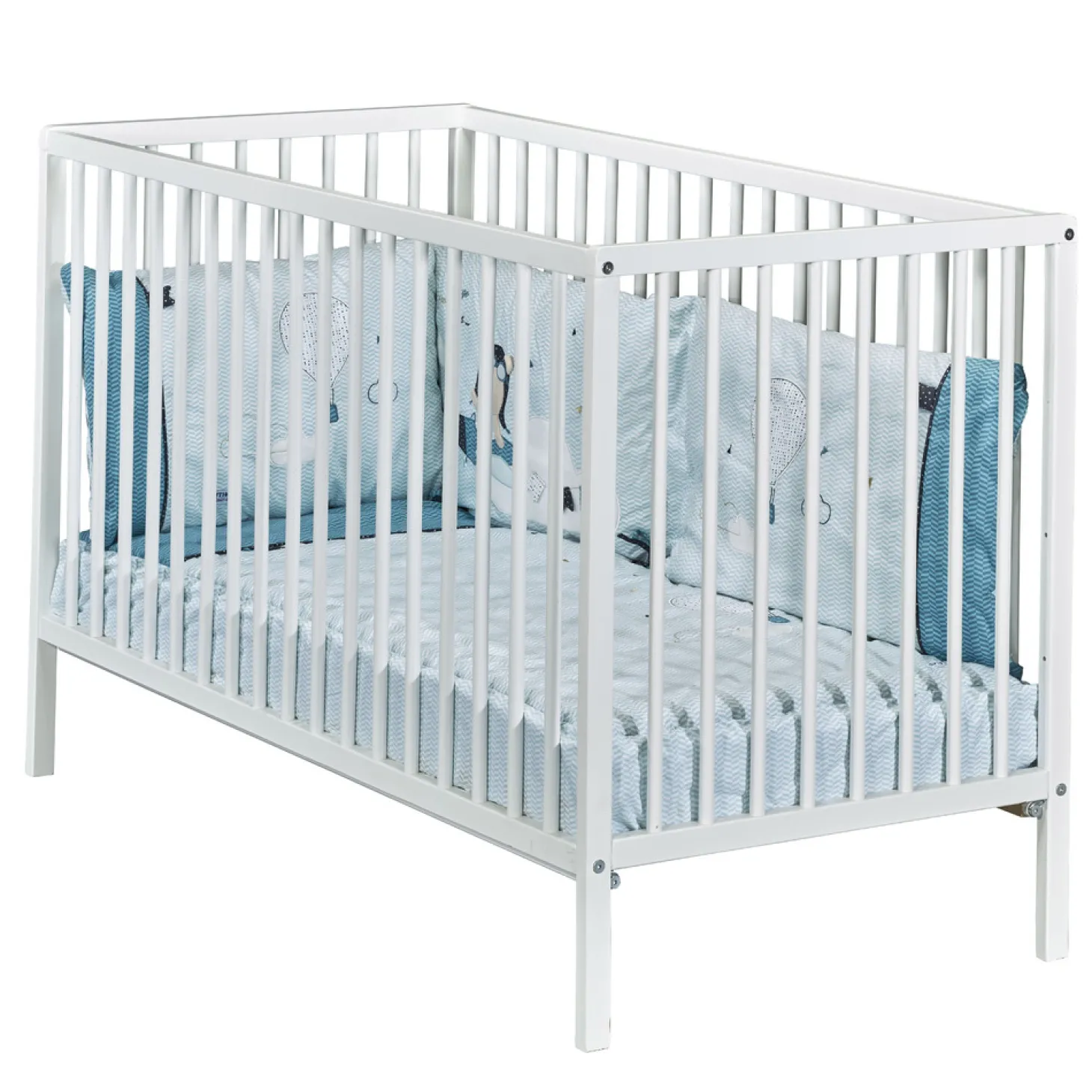 Sauthon Lit bébé Basic Blanc 60x120 cm