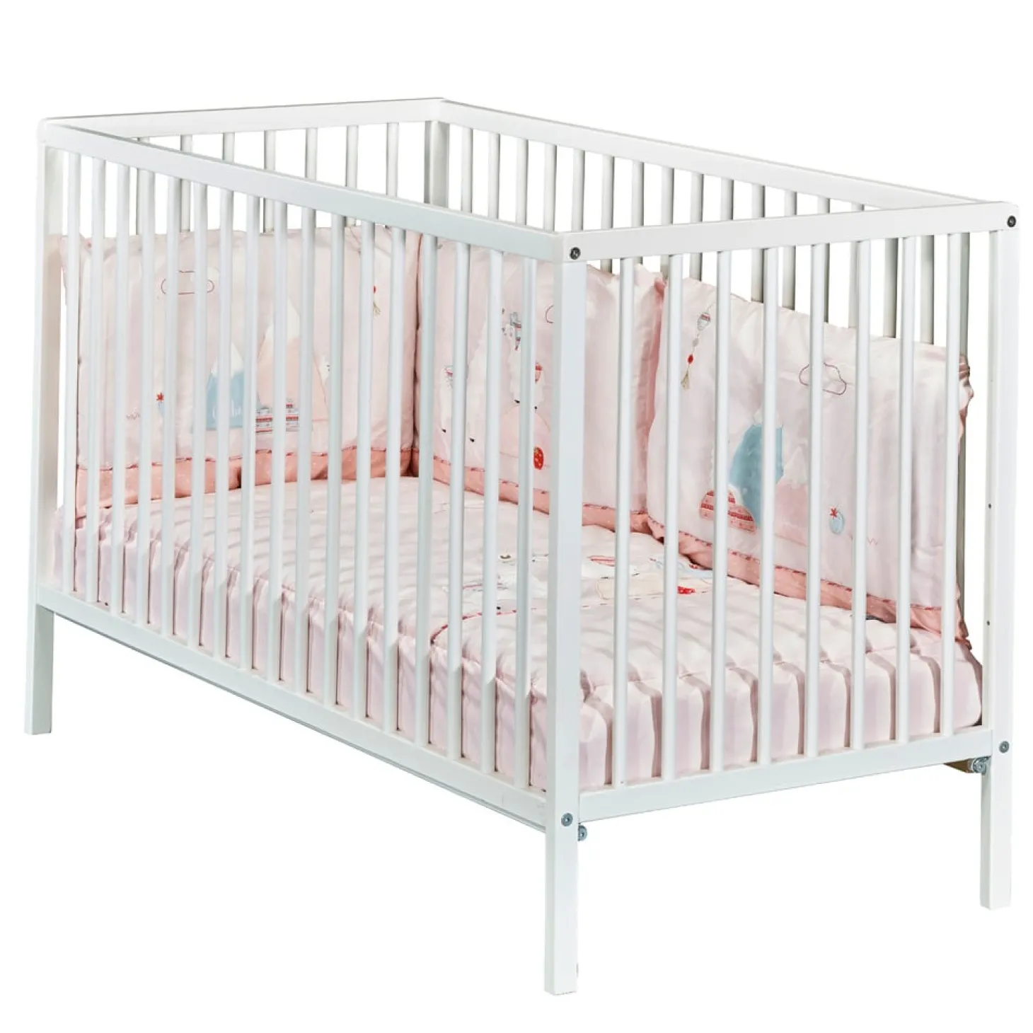 Sauthon Lit bébé Basic Blanc 60x120 cm