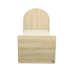 Sauthon Lit bébé Transformable Arche Chêne Sépia/Chêne Strié Sépia Arche/Crème 60x120 cm / 90x190 cm