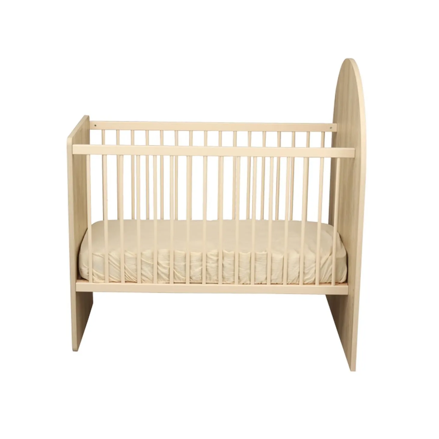 Sauthon Lit bébé Transformable Arche Chêne Sépia/Chêne Strié Sépia Arche/Crème 60x120 cm / 90x190 cm