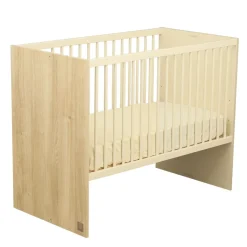 Sauthon Lit bébé transformable Melinée Crème/Chêne Sépia 60x120 cm