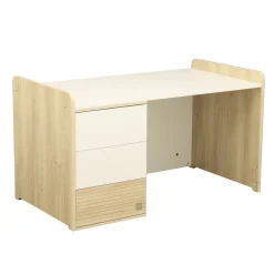 Sauthon                    Lit combiné évolutif Paloma    Chêne Sépia/Blanc Neige/Chêne Strié Sépia            70x140 cm