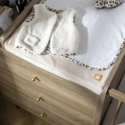 Sauthon                    Lit Combiné évolutif réversible Mokka    Chêne Mokka /Chêne Foncé            60x120 cm / 90x190 cm