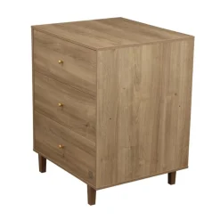 Sauthon                    Lit Combiné évolutif réversible Mokka    Chêne Mokka /Chêne Foncé            60x120 cm / 90x190 cm