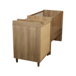 Sauthon                    Lit Combiné évolutif réversible Mokka    Chêne Mokka /Chêne Foncé            60x120 cm / 90x190 cm