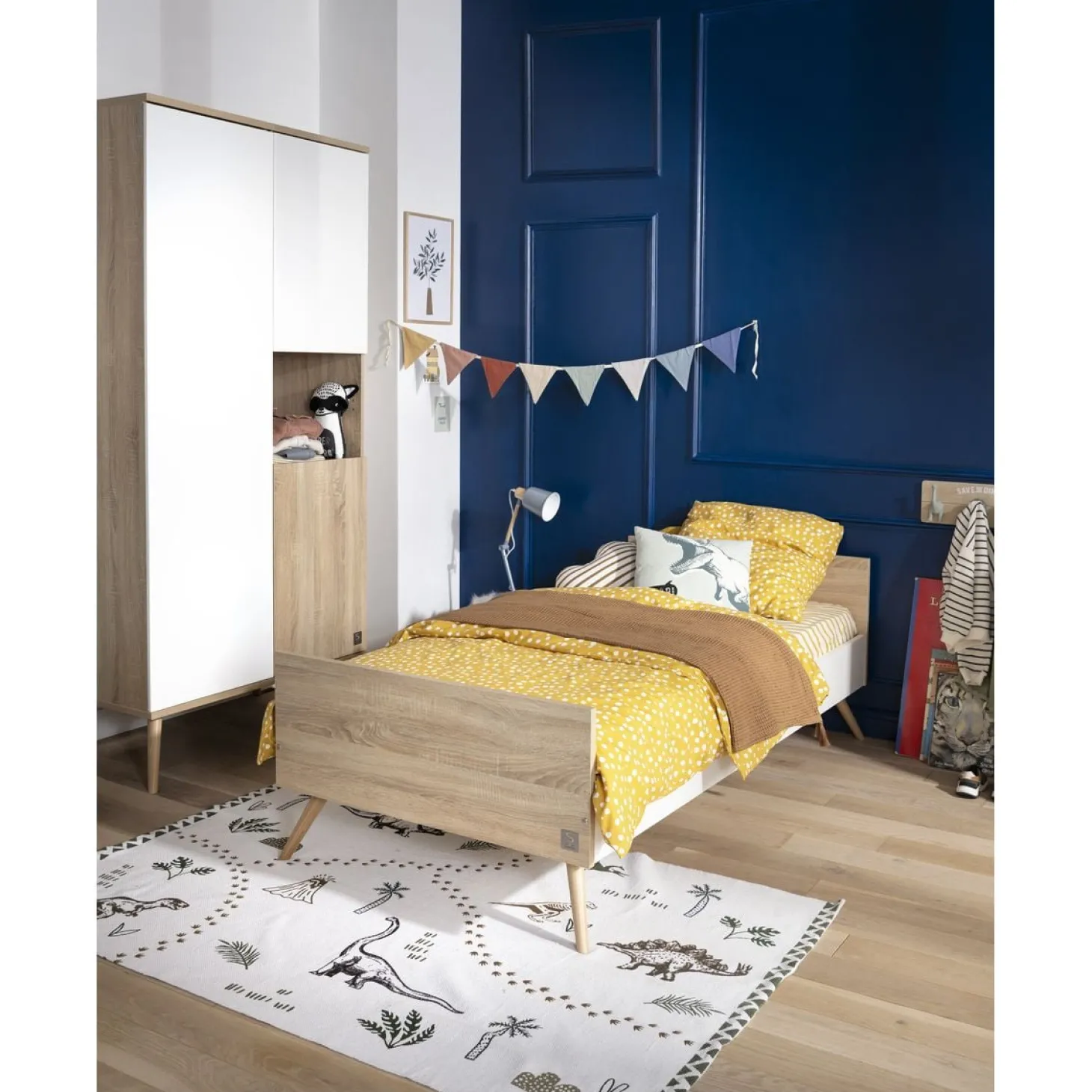 Sauthon Lit junior seventies Blanc 90x190 cm