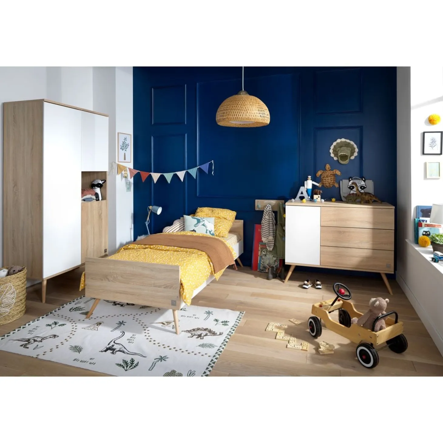Sauthon Lit junior seventies Blanc 90x190 cm