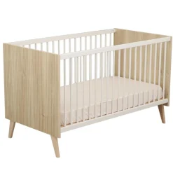 Sauthon Lit Little Big Bed Kronos Décor bois / blanc 70x140 cm