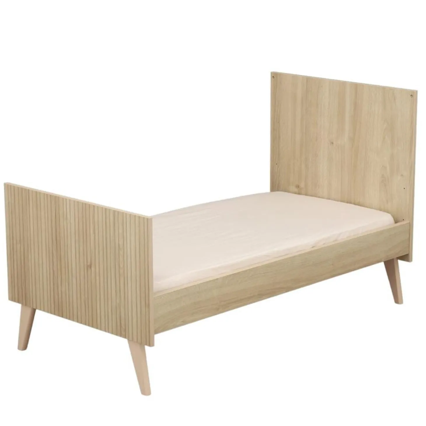 Sauthon Lit Little Big Bed Kronos Décor bois / blanc 70x140 cm