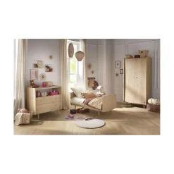 Sauthon Lit Little Big Bed My Love Chêne Vintage 70x140 cm